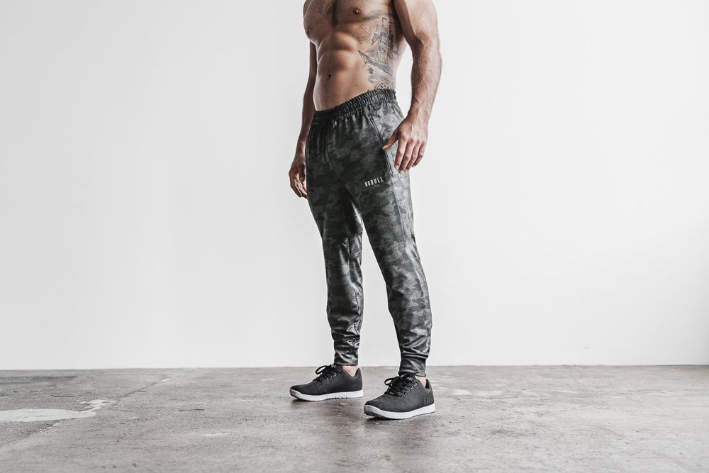 NOBULL Men's Joggers - Charcoal Camo - Ireland (3951XEQAS)